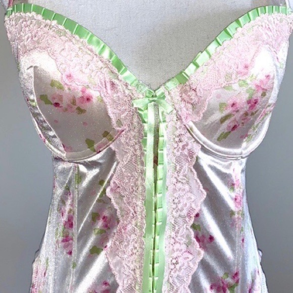 delicates Floral Satin Fairy Bustier Corset